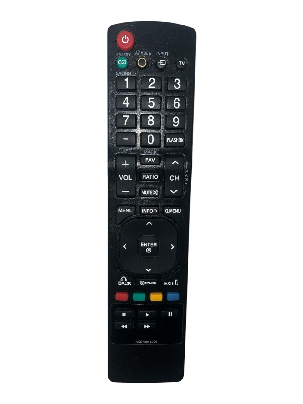 AKB72915206 Replacement Remote Control for LG LCD LED TV Tested Working